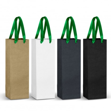 Champagne Ribbon Handle Paper Bag Promotional Products